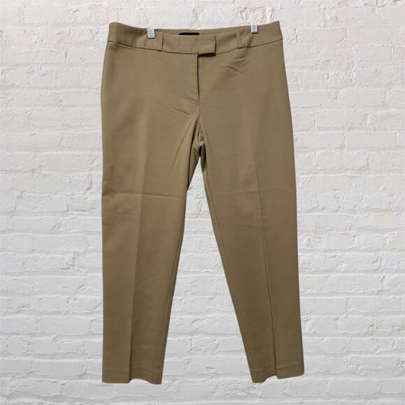 Liz Claiborne Emma Women’s Khaki Tan Ankle Pant Dress Career Work Size 10 - Picture 1 of 9